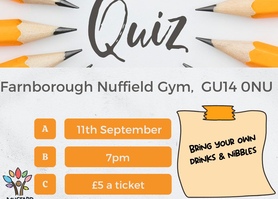 Dates for Monthly Quiz Nights
